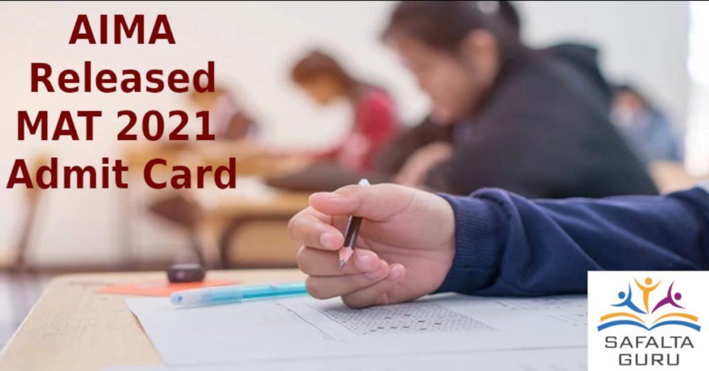 MAT 2021 Exam Admit Card Released