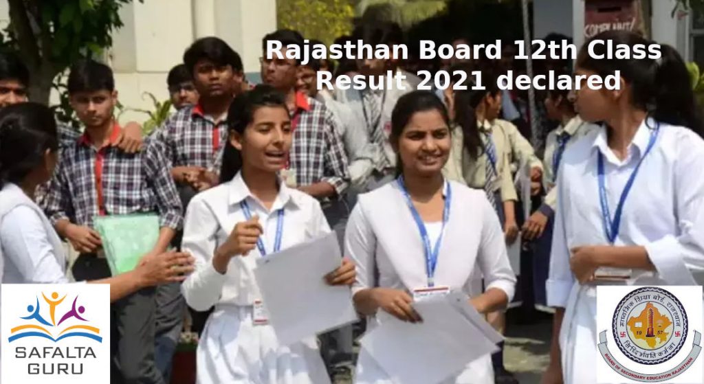 Rajasthan Board declared class 12th result 2021, check out details here