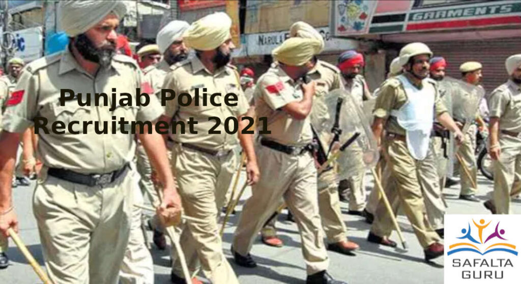 Punjab Police Recruitment 2021 to post of Head Constable in investigation cadre department